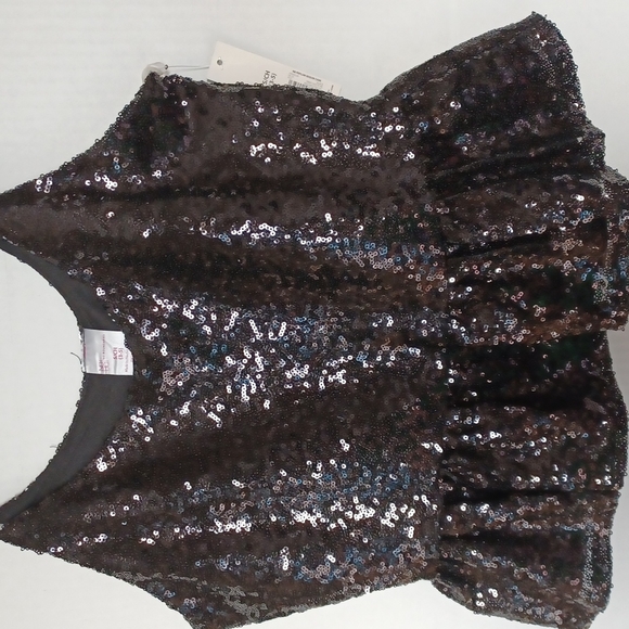 No Boundaries Junior Black Glitter Tank Top size Small - Picture 3 of 4